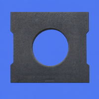 Plaque en céramique SiC, plaque de forme spéciale, isolateur en carbure de silicium, plaque irrégulière, haute résistance, noir, bonne résistance à l'oxydation