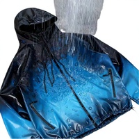 Veste bomber softshell décontractée légère à capuche, coupe ample, automne, imperméable, coupe-vent, changement de couleur activé par l'eau