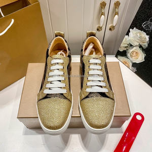 Zapatillas de Alta Calidad a la Moda de Lujo con Suela Roja de Diseñador de Marcas Famosas con Brillantina para Correr y Skateboard para Hombre - Product Image 5