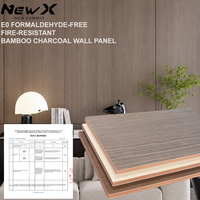 Panneaux muraux 4x8 en PVC imitation bois et panneaux de revêtement mural intérieur en cristal de carbone, imperméables et sans formaldéhyde