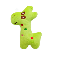 Mini jouets en peluche pour animaux de compagnie, petits jouets sonores, forme de cerf de dessin animé, jouets pour chiens et chats