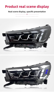 ไฟหน้า LED สไตล์ GR สำหรับ Toyota Hilux Revo Rocco ปี 20-24 โปรเจคเตอร์ โคมดำ เลนส์ใส ชุดคู่ สำหรับออฟโรด - Product Image 6