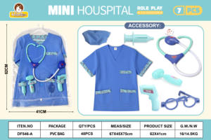 Faire semblant <span class=keywords><strong>de</strong></span> jouer préscolaire enfant jouets Simulation électrique médical enfants Cosplay vêtements garçons filles jeu <span class=keywords><strong>de</strong></span> rôle docteur jouer - Product Image 5