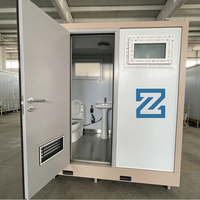 Salle de bain et toilettes portables de luxe extérieures en panneaux sandwich préfabriqués durables, écologiques et faciles à installer pour hôpitaux et parcs