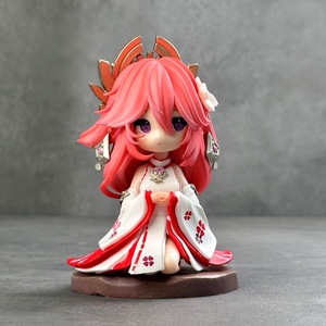 Figura de Acción de PVC de Personaje de Anime <span class=keywords><strong>Genshin</strong></span> <span class=keywords><strong>Impact</strong></span>, Yae <span class=keywords><strong>Miko</strong></span> Hu Tao, Modelo de Juego, Juguete al por Mayor - Product Image 3