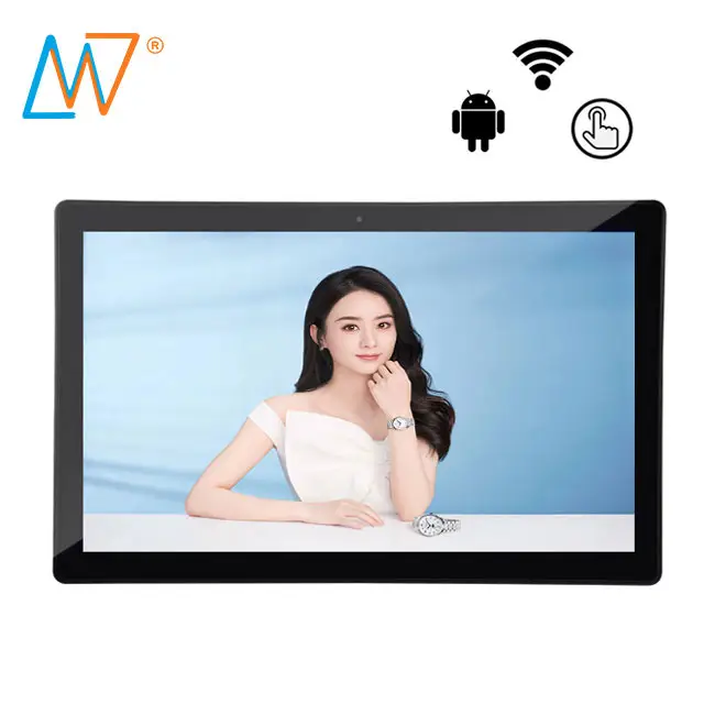 Wide Screen 15.6 Inch Wall Hanging Touch Screen Android Tablet Poe 156 Inch With Touchscreen