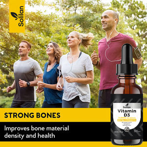 Solilan Vitamin D3 cairan Oral tetes Megadose 10000 IU organik Vitamin D3 untuk dewasa anak-anak remaja dukungan kekebalan tubuh kesehatan tulang - Product Image 5