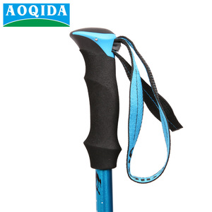 Bâtons de randonnée Ochida en alliage d'aluminium, 5 sections pliables, pour la randonnée, la marche, le ski, bleu, noir, rouge, 290g AQD-DS008 - Product Image 4