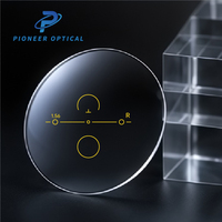 Lentilles de lunettes progressives multifocales Pioneer Optical 1.56 UV420 Corridor 70/12+2 HMC en résine anti-lumière bleue