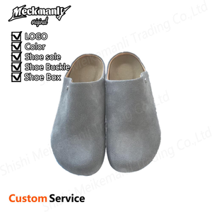 2026 Autumn Summer Outdoor Waterproof Soft Flat Plus Size Custom Buckle Leather <b>Rubber</b> <b>Sole</b> Slippers Clogs Mules - Product Image 4