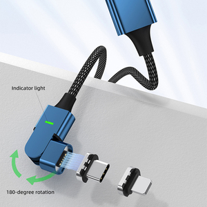 Cable de Datos Magnético Tipo C a Tipo C con Rotación de 180 Grados, Trenzado de Nailon, Carga Rápida 5A PD27W PD100W para Teléfono Móvil - Product Image 5