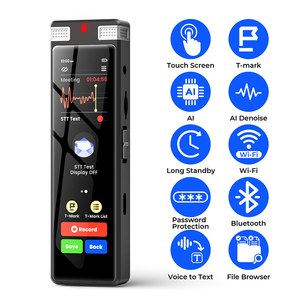 8GB Chất lượng cao kỹ thuật số ghi âm âm thanh để văn bản ai Mic MP3 định dạng cho cuộc họp bài phát biểu & chất lượng tốt ghi âm - Product Image 2