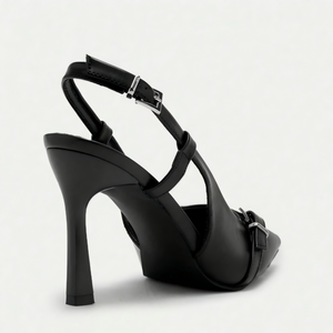 <span class=keywords><strong>Scarpe</strong></span> da <span class=keywords><strong>Donna</strong></span> Nere in Vernice con <span class=keywords><strong>Tacco</strong></span> <span class=keywords><strong>a</strong></span> Spillo e Cinturino Posteriore, Punta Affusolata, Eleganti per Ufficio e Cerimonie, Ideali per l'Ingrosso - Product Image 4