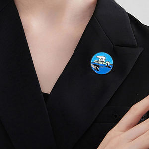 Sming pimleri korumak deniz hayvanları emaye Pin nükleer kirlilik çevre koruma yaka rozeti penguen köpekbalığı alaşım - Product Image 4