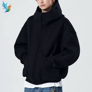 400gsm 500gsm Zip up Pullover <span class=keywords><strong>Hoodies</strong></span> Fit Boxy Grosso Algodão <span class=keywords><strong>Hoodies</strong></span> 100% Algodão Oversized Em Branco Vintage <span class=keywords><strong>Hoodies</strong></span> - Product Image 2