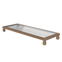 Support de moniteur Support de moniteur de bureau en bois Support d'ordinateur portable pour bureau Ordinateur Studio Moniteur Riser Étagère de bureau MonitorStand Usage domestique