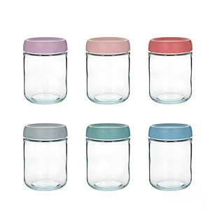 Frascos de Vidrio Herméticos de Grado Alimenticio de 16 oz, Apilables y Ecológicos para Almacenamiento de Alimentos en la Cocina, Personalizables - Product Image 1