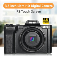 Kamera Digital Video HD 4K Zoom 16X 48MP, layar sentuh IPS DC201A profesional dengan dukungan kartu SD untuk fotografi