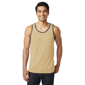 Camisetas de Tirantes Deportivas Personalizadas para Hombre, de Poliéster, Delgadas, de Secado Rápido, Transpirables, Tejidas sin Costuras, para Gimnasio, Entrenamiento, Fitness, Running, Maratón - Product Image 1