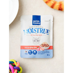Dongwon Nutri Plan 80g di tonno umido e salmone per animali domestici ad alto contenuto proteico a base di pesce - Product Image 1