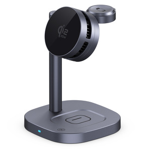 Support de <span class=keywords><strong>chargeur</strong></span> sans fil à dissipation thermique, nouveau <span class=keywords><strong>chargeur</strong></span> magnétique multifonctionnel 3-en-1, station de charge de bureau - Product Image 5