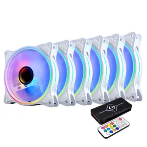 6 Stück RGB Lüfter Fabrik OEM 120 mm PC-Hülle ATX-Lüfter und Kühlung bunter Computer 12 V Gaming Air ARGB Lüfter CPU-Kühler ruhig Multi-Mode