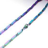 Bracelet chaîne à maillons plaqué or avec logo personnalisé, tendance et très vendu, pour homme et femme, réglable en acier inoxydable, idéal pour les couples et les anniversaires