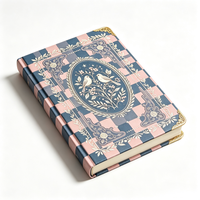 Carnet à couverture rigide à carreaux vintage A5, carnet personnalisé avec logo, élégant, décoratif, cadeau