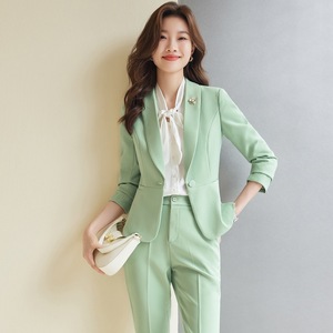 Women's Professional Long Sleeve Suit Slim Fit Elegant Work Uniform For Office Teacher Business Wear Spring 2026 Polyester - Product Image 2