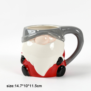 <span class=keywords><strong>Taza</strong></span> de cerámica de Papá Noel para decoración navideña, vaso de leche, decoración del hogar - Product Image 2