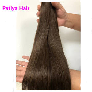 Produits populaires couleur de cheveux brun chocolat foncé #4 Bronze Bone Straight Vietnamese Raw Hair Bundles Dark Brown Hair Extensions - Product Image 3