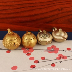 Brass Rồng và Phượng mahjong ấm trà thủ công mỹ nghệ kim loại quà tặng - Product Image 2