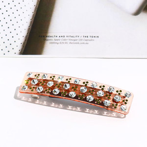 Pasadores decorativos de alta calidad con diamantes de imitación para mujer, pasadores de diamante, clip para el pelo de chica ostentosa - Product Image 3