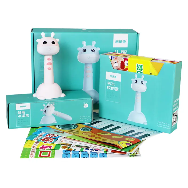 Chinese and English Children's Voice Touch-and-talk learning book with smart giraffe pen