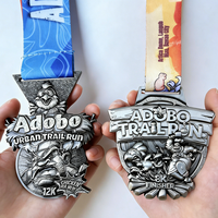Medallas y Trofeos de Latón Ecológico para Souvenirs, con Logotipo Personalizado, Esmalte Suave, para Deportes, Maratón, Carreras, con Cinta