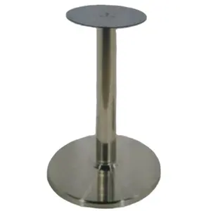 Hot Selling Round Chrome Metal Bar Table Legs Durable And Stable Table Base For Coffee Shop