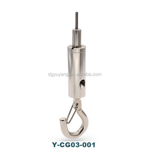 Éclairage de câble métallique autobloquant Accessoires de panneau insonorisé Kits de <span class=keywords><strong>suspension</strong></span> réglables en laiton Pince de câble réglable en cuivre - Product Image 2