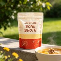 Sachet Doypack alimentaire personnalisé en aluminium imprimé, haute barrière, refermable, pour repas prêts à consommer