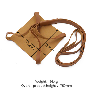 Portavaso Sospeso <span class=keywords><strong>in</strong></span> Pelle PU, Cesto Portapiante Sospeso <span class=keywords><strong>in</strong></span> Pelle per Interni ed Esterni, Giardino - Product Image 5