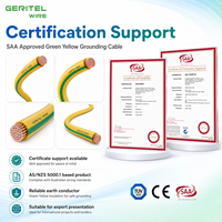 Cable de Tierra Certificado CE TUV VDE 0.6/1KV Verde Amarillo V-90 con Aislamiento de PVC y Conductor de Cobre 1.0-400mm 75/90