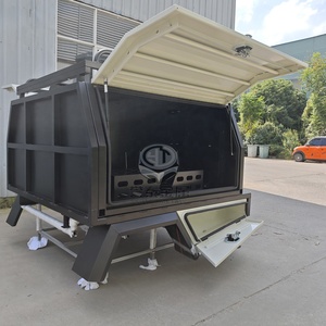 <span class=keywords><strong>Aluminium</strong></span> ute corps de service Boîte à outils Powder Coated Dual Cab Ute Tray off road Canopy - Product Image 2