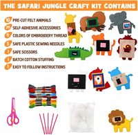 Feutre animaux couture artisanat Kit éducatif enfants débutants feutre peluche jouets pour filles et garçons