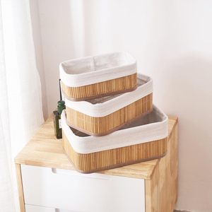 Nouvel ensemble de 3 paniers de rangement multifonctionnels en bambou naturel tressé, écologiques, pour la maison – Vente chaude 2026, directement de l'usine - Product Image 2