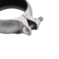 Collier de serrage à rainure convexe en acier inoxydable 304, norme européenne, pour le traitement de l'eau et les applications incendie