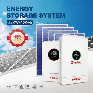 Solución de Energía de Emergencia, Sistema Solar MPPT de Silicio Policristalino de 5KW, Almacenamiento de Batería de Iones de Litio para el Hogar, Campamentos al Aire Libre - Product Image 1
