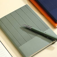 Carnet élégant A5 en similicuir avec logo estampé à chaud, couleurs personnalisables, personnalisation pour cadeaux promotionnels, réunions ou usage au bureau