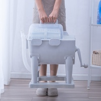Lave-Linge Portable Manuel Mini à Chargement Frontal Sans Électricité