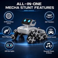 Chien robotique bionique IA avec télécommande, interaction vocale et fonctions de compagnie émotionnelle pour enfants – Cadeau idéal