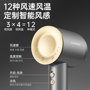 Lenovo Hair <b>Dryer</b> High Speed Ionic Brushless Motor Constant Temperature Home Use - Product Image 2