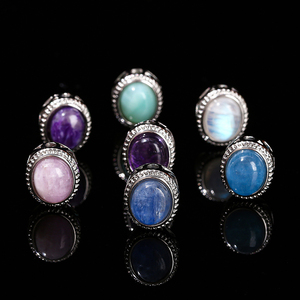 JD GEMS Aleación de piedras preciosas semipreciosas Multi & Mix Accesorios de piedras preciosas Caja mágica de aleación ovalada natural para la fabricación de joyas - Product Image 6